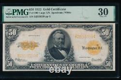 AC Fr 1200 1922 $50 Gold Certificate PMG 30 comment