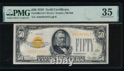 AC Fr 2404 1928 $50 Gold Certificate PMG 35