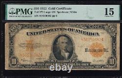 Affordable Genuine Fr #1173 Gold Certificate Speelman Pmg Graded Choice Fine 15