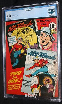 All-Flash #9 Lou Ferstadt Cover CBCS Grade 7.0 1943