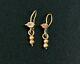 Ancient Roman Gold Earrings 1st Century AD Incl COA Certificate Of Authenticity