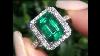 Angelina Jolie Certified Zambian Emerald Diamond Ring New Consignment Up For Immediate Auction