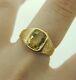 Antique 15 Ct Yellow Gold Untreated Yellow Sapphire Ring 1888 Box & Certificate