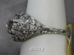 Antique 18KW-Platinum JACKSON Designer 1.23 cttw Diamond Ring with Certificate