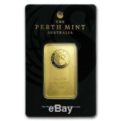 Australian Perth Mint 1oz 99.99 Fine Gold Bullion Bar In Certificate of Assayeur