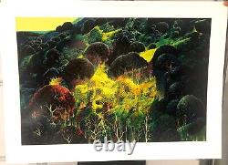 Autumn Field serigraph by Eyvind Earle with hand-signed certificate authenticity