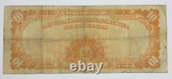 BARGAIN Series of 1922 Large Size $10 Gold Certificate FINE Fr#1173