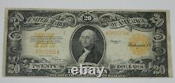BARGAIN Series of 1922 Large Size $20 Gold Certificate Note FINE Fr#1187