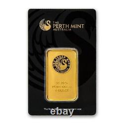 Box of 25 1 oz Australia Perth Mint. 9999 Fine Gold Sealed Assay Certificate