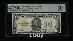 DBR 1928 $100 Gold Certificate Fr. 2405 PMG 30 Serial A01460614A