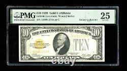 DBR 1928 $10 Gold Certificate Fr. 2400 PMG 25 Serial A36081213A