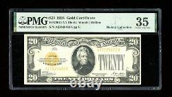 DBR 1928 $20 Gold Certificate Fr. 2402 PMG 35 Serial A27928483A