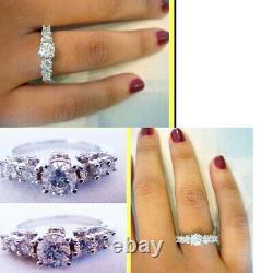 Diamond Engagement Wedding Ring 14k White Gold w Appraisal Certificate (4430)
