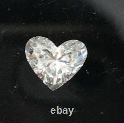 Diamond Heart Pendant Love Necklace Vs1 D 1 Carat 14k White Gold+ Certificate