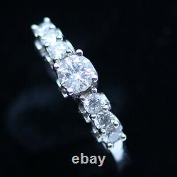 Engagement Wedding Ring Diamonds 14k White Gold w Appraisal Certificate (4430)