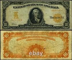 FR. 1169 A $10 1907 Gold Certificate VF