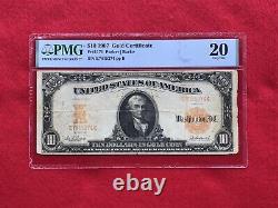 FR-1171 1907 Series $10 Ten Dollar Gold Certificate PMG 20 Very Fine