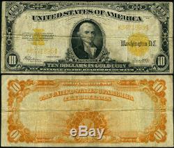 FR. 1173 $10 1922 Gold Certificate Fine Gold Coin Note