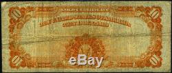 FR. 1173 $10 1922 Gold Certificate Fine Pinholes