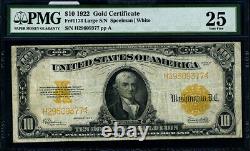 FR. 1173 $10 1922 Gold Certificate PMG VF25