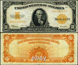 FR. 1173 $10 1922 Gold Certificate VF+