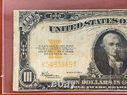 FR. 1173 1922 $10 Gold Certificate Graded By PCGS FINE 12
