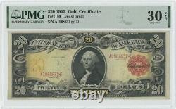 FR. 1180 $20 Gold Certificate 1905 PMG 30 epq Technicolor GORGEOUS! 948718-1