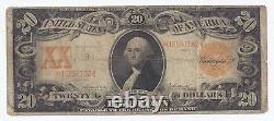 FR. 1186 $20.00 1906 Gold Certificate mid grade circulated fine