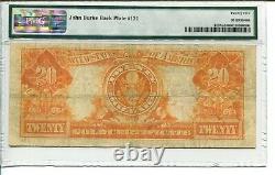 FR 1187m Mule 1922 $20 Gold Certificate PMG 25 Very Fine
