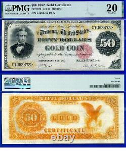 FR-1192? 1882 $50 (? Gold Certificate?) PMG Very-Fine 20? C1263373