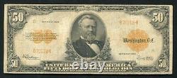 FR. 1200a 1922 $50 FIFTY DOLLARS GOLD CERTIFICATE CURRENCY NOTE VERY FINE