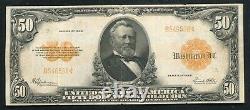 FR. 1200a 1922 $50 FIFTY DOLLARS GOLD CERTIFICATE CURRENCY NOTE VERY FINE+