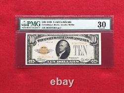 FR-2400 1928 Series $10 Ten Dollar Gold Certificate PMG 30 Very Fine