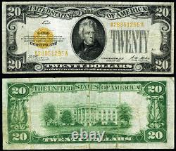 FR. 2402 $20 1928 Gold Certificate A-A Block VF