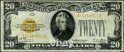 FR. 2402 $20 1928 Gold Certificate A-A Block VF Right Margin Issue