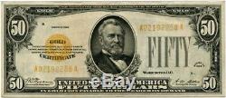 FR. 2404 1928 $50 Gold Cert PMG Very Fine 35 Gold Certificates Small