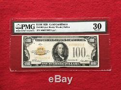 FR-2405 1928 Series $100 Dollar Gold Certificate PMG 30 Very Fine