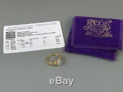 Fine Gemporia 1/3ct Diamond 9k Gold Ring Size L to M with Certificate 342