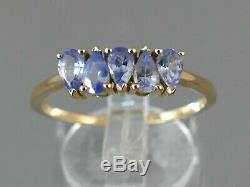 Fine Gemporia Ceylon Sapphire 9k Gold Ring Size T to U with Certificate 34