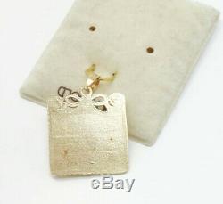 Fine Vintage 1950s/60s 14K Gold Blank Birth Certificate Charm Bracelet Charm