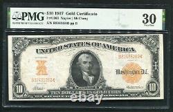 Fr. 1169 1907 $10 Ten Dollars Gold Certificate Currency Note Pmg Very Fine-30