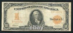 Fr. 1169 1907 $10 Ten Dollars Gold Certificate Currency Note Very Fine