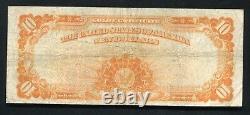 Fr. 1170 1907 $10 Gold Certificate Note Napier/thompson Rare Very Fine