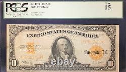 Fr. 1173 $10 1922 Gold Certificate Pcgs Fine 15