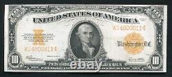 Fr 1173 1922 $10 Ten Dollars Gold Certificate Currency Note Extremely Fine