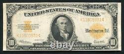 Fr. 1173 1922 $10 Ten Dollars Gold Certificate Currency Note Very Fine+ (b)