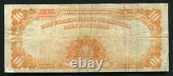 Fr. 1173 1922 $10 Ten Dollars Gold Certificate Currency Note Very Fine (d)
