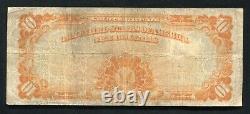 Fr. 1173 1922 $10 Ten Dollars Gold Certificate Currency Note Very Fine (f)