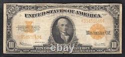 Fr 1173 1922 $10 Ten Dollars Gold Certificate U. S. Currency Note Very Fine