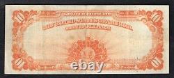 Fr. 1173 1922 $10 Ten Dollars Hillegas Gold Certificate Note Very Fine+ (b)